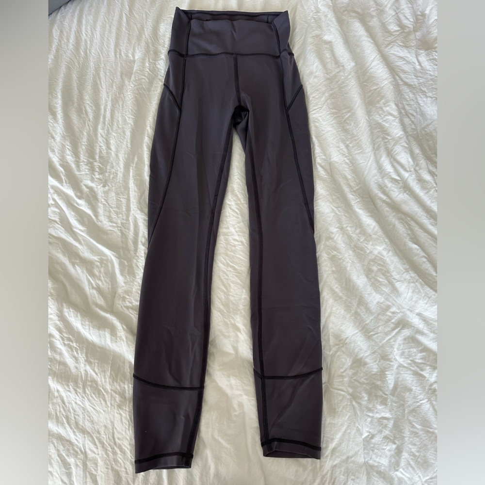 Lululemon fast and free gray leggings